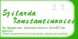 szilarda konstantinovics business card
